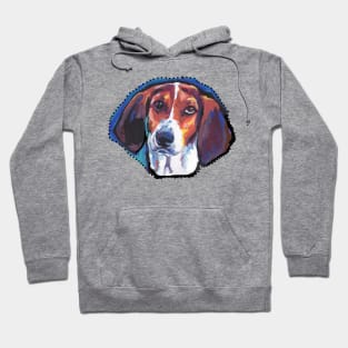 Treeing Walker COONHOUND Dog Bright colorful pop dog art Hoodie